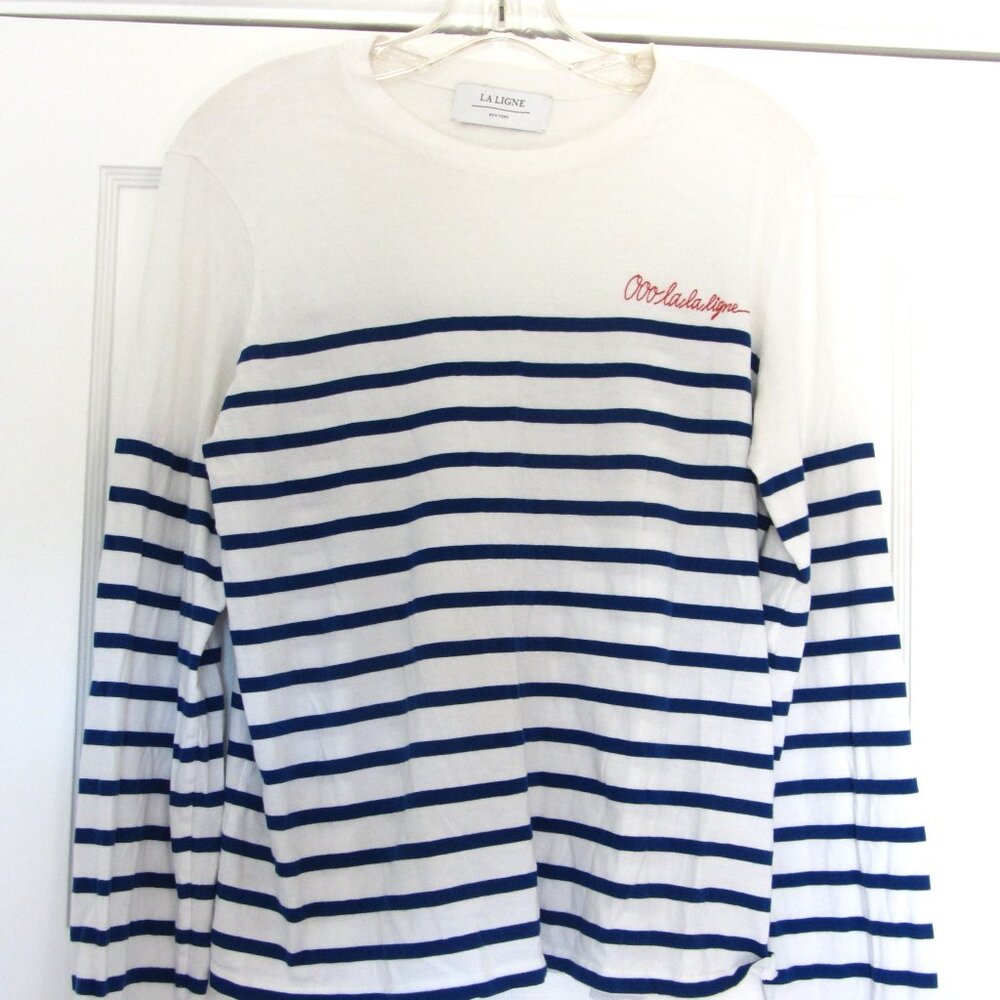 La Ligne Striped T Shirt, Ooo La La Ligne, Nautical, Size L